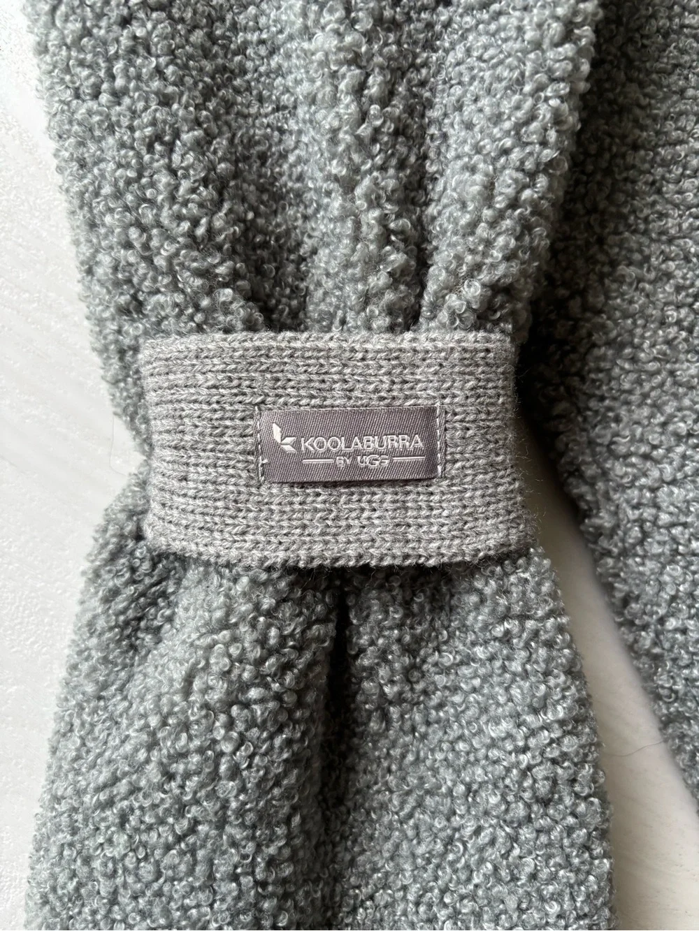 Women's Gray Fleece Scarf - Unbranded